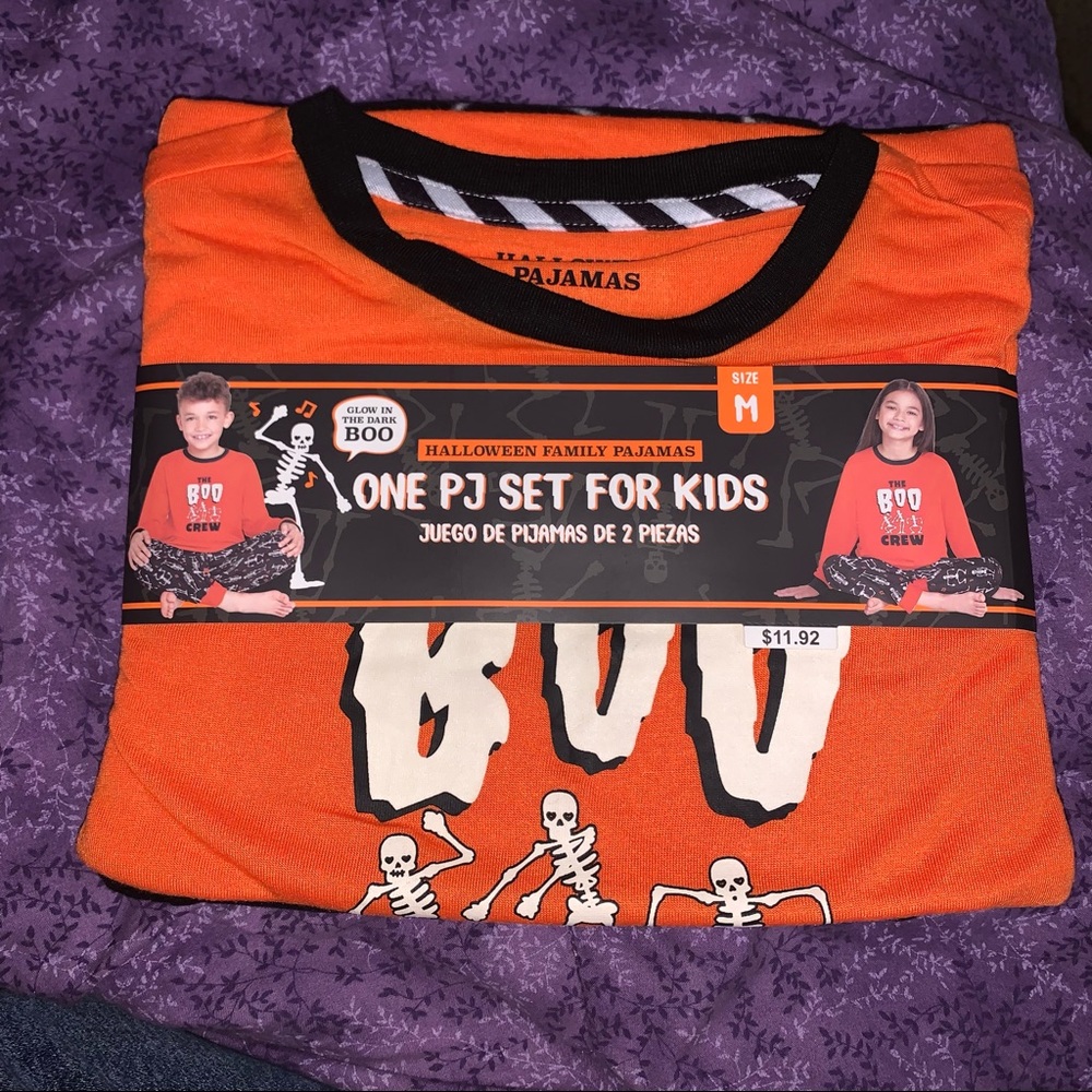 🎃 Halloween Pajamas Boys Girls Unisex Size M 8 Medium New NWT Glow Dark